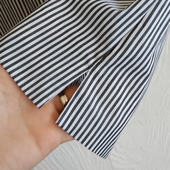 J. Crew striped ruffle sleeveless top shirt size 6 - Picture 7 of 8